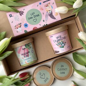 Darilni paket Dan žena 3 v darilni škatli