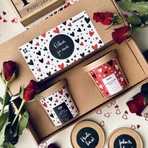 Darilni paket Zaljubljeni duet v darilni škatli