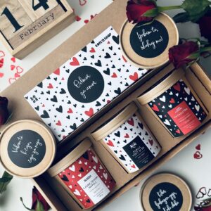 Darilni paket Valentinova trojica v darilni škatli